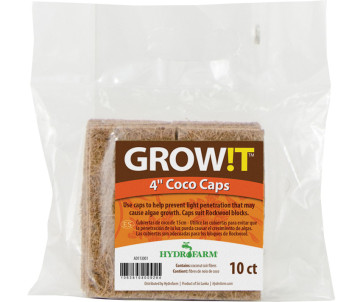 GROW!T GROW!T Coco Caps, 4", pack of 10