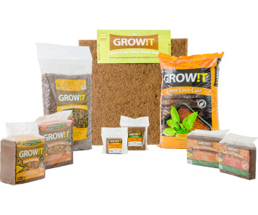 GROW!T GROW!T Coco Caps, 6", pack of 10