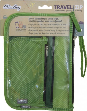 ChicoBag Travel Zip Pouches | 3-pc. Set Echo