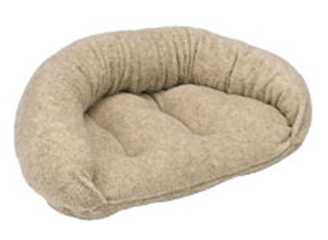 Bowsers Berber Reversible Lounger Dog Bed LARGE-Oatmeal