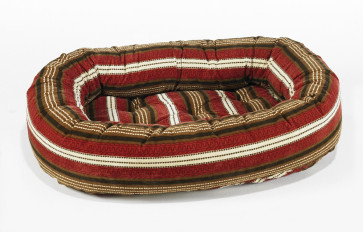 Bowsers Donut Dog Bed Microvelvet Extra Small-Bowser Stripe