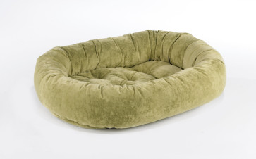 Bowsers Donut Dog Bed Microvelvet Extra Small-Celery