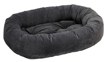 Bowsers Donut Dog Bed Microvelvet Extra Small-Charcoal Micv