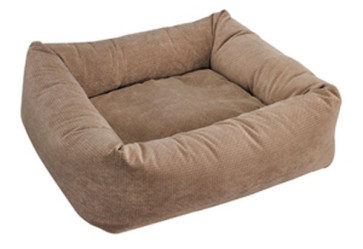 Bowsers Dutchie Microvelvet Dog Bed Medium-Cappucino Treats Micv MED