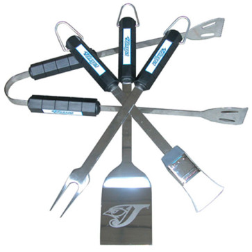 BSI Siskiyou Sports MLB 4 Piece BBQ Tool Set-Toronto Blue Jays