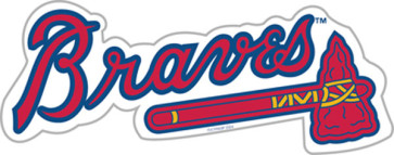 Freemon Die MLB Team 12" Vinyl Magnet Major League Baseball Teams-Atlanta Braves
