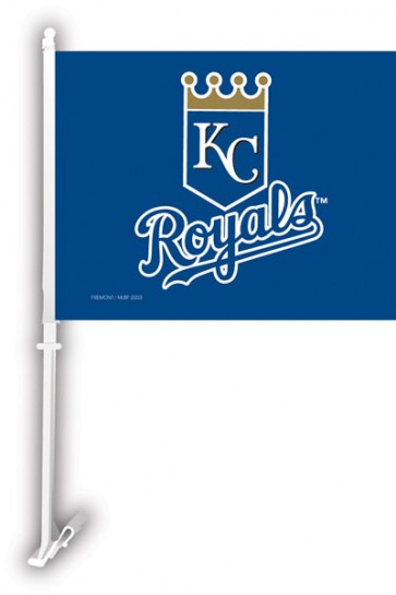 BSI MLB Team Car Flag W Wall Brackett Major League Baseball Teams-Kansas City Royals