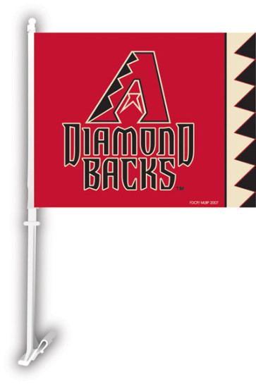 BSI MLB Team Car Flag W Wall Brackett Major League Baseball Teams-Arizona Diamondbacks