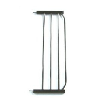 Cardinal Gates AutoLock Pressure Gate 10 inch extension in Black and White-Black