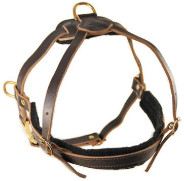 Dean and Tyler The Cowboy Dog Harnes Brown-MEDIUM BROWN