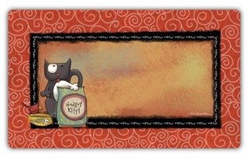Drymat Cat Bowl Placemats - Various styles-Kitty Wit Hungry Kitty