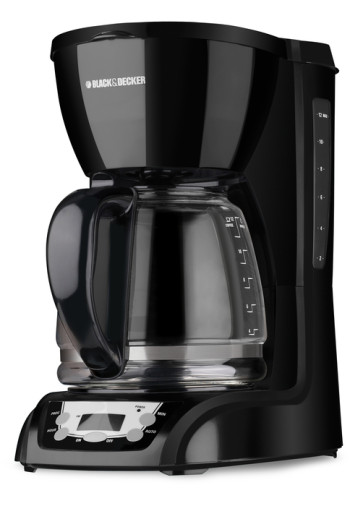Black & Decker  DLX1050B 12-Cup Programmable Coffee Maker, Black