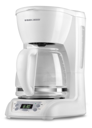 Black & Decker  DLX1050W 12-Cup Programmable Coffee Maker, White