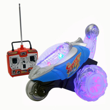 Remote Control Dasher Stunt Car - Light Blue By Flipo