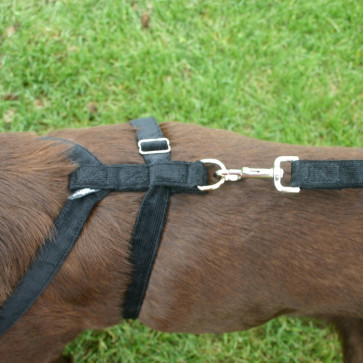 The Good Dog Company Hemp Corduroy Harness Collection-1/2"" Black Hemp Corduroy Harness Extra Small