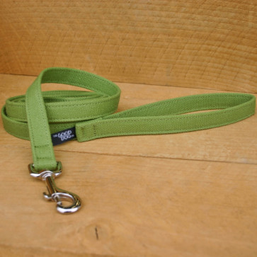 The Good Dog Company Hemp Basic Leash Collection-3/4"" Green Hemp Basic Canvas 6Ft. Standard Leash