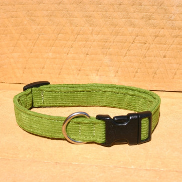 The Good Dog Company Hemp Corduroy Collar Collection-Avocado 1/2"" XSmall Collar