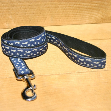 The Good Dog Company Hemp Conservation Leash Collection-Best Friends Blue 1"" - 6 Ft. Leash