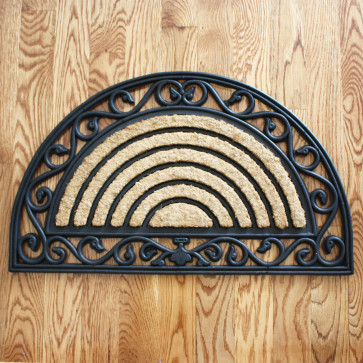 J and M Home Fashions Tuffridge Heavy Wrought Iron Arch Doormat 18x30