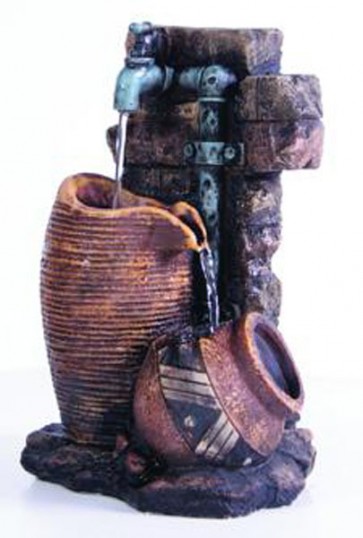 Kelkay Mini Jug & Tap inc light F4635L Garden Statue Figure