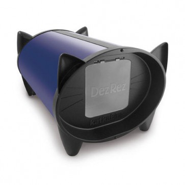 KatKabin DezRez Combo with Winter Warmer Cat Habitat and Bed-Royal Blue