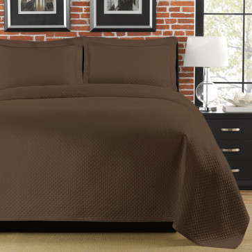Diamante Twinin Coverlet Brown - by LaMont Home