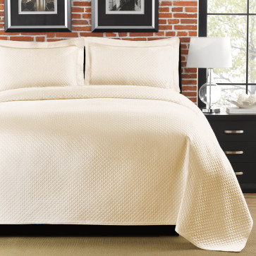Diamante Coverlet Set King Ivory - by LaMont Home