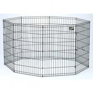 Midwest Black E-Coat Pet Exercise Pen - 42 x 24 556-42