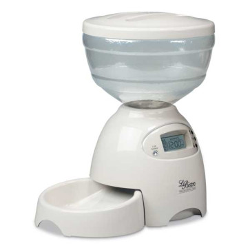 Petmate Le Bistro Electronic Portion Control Automatic Pet Feeder Medium Black 5 lbs - PTM24232