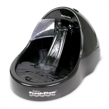 Petmate Deluxe Fresh Flow Dog 108oz Black 14.1 x 10.1 x 7.7 PTM24870