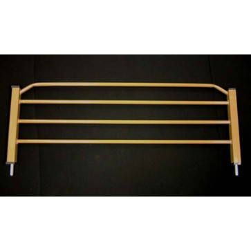 Cardinal Gates AutoLock Pressure Gate 10 inch extension in Black and White-Brown