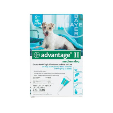 Advantage Flea Control for Dogs And Puppies 11-20 Lb 6 Month Supply TEAL-20-6