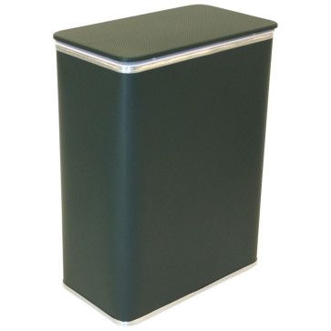 Budget Series Diamond Pattern Vinyl Jumbo Hamper - Green/Silver WCR-2291GRSV