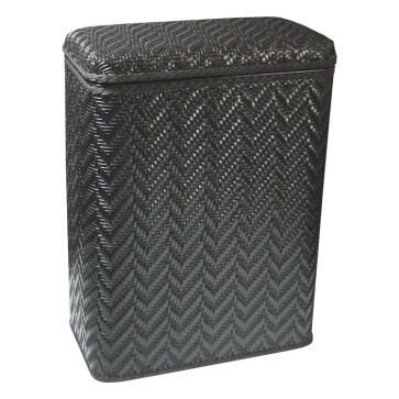 Elegante Collection Decorator Color Wicker Hamper - Black WCR-423BK