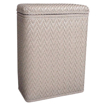 Elegante Collection Decorator Color Wicker Hamper - Mocha WCR-423MO