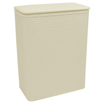 Chelsea Collection Hamper with vinyl lid - Cream WCR-425CR