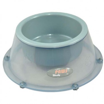 Wacky Paws Pet Bowl, Large for dogs and cats-Gray
