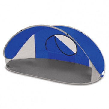 Picnic Time Manta Portable Sun Shelter Shade Tent-Blue/Gray/Silver