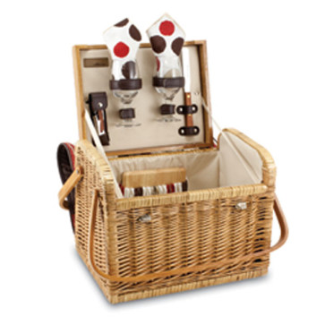 Picnic Time Kabrio Deluxe Picnic Backet for Two-Moka Collection