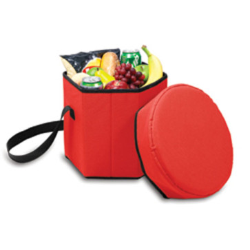 Picnic Time Insulated 12 Quart Bongo Cooler and Seat-Red