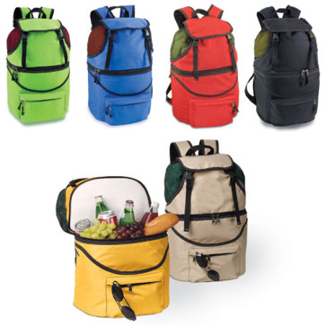 Picnic Time Zuma 19 inch  Insulated backpack-Beige with black trim 190