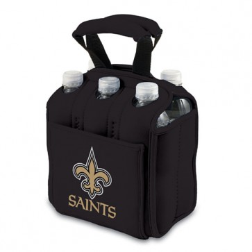Picnic Time NFL Highlander 21" Rattan & bamboo basket  Cleveland Browns-New Orlean Saints Black