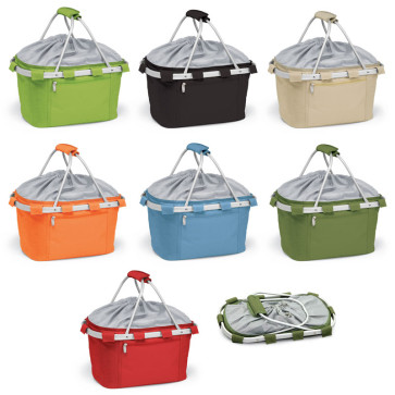 Picnic Time Metro Basket Collapsible, insulated basket w/aluminum frame-Lime-104