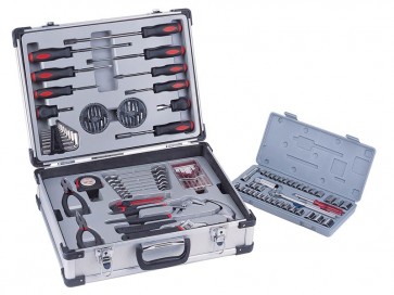 Picnic Time Tool Kit 101 Pc. Alum. Prem. tool set w/lift-out tray & ratchet set
