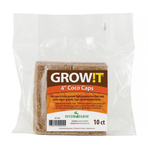 GROW!T GROW!T Coco Caps, 4", pack of 10