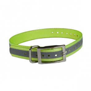 The Buzzard's Roost Reflective Collar Strap 1" Yellow Yellow 