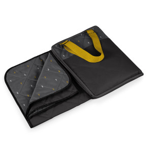Picnic Time Vista Outdoor Blanket Gray with Anthology print Anthology Collection