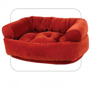 Bowsers Double Donut Pet Bed  LARGE-Pomegranate