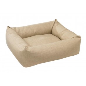 Bowsers Dutchie Microvelvet Dog Bed Medium-Flax MED