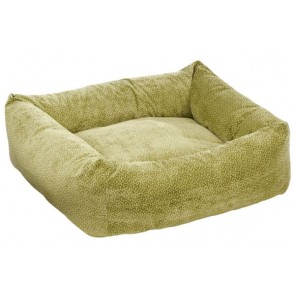 Bowsers Dutchie Microvelvet Dog Bed Extra Large-Green Apple Bones XL